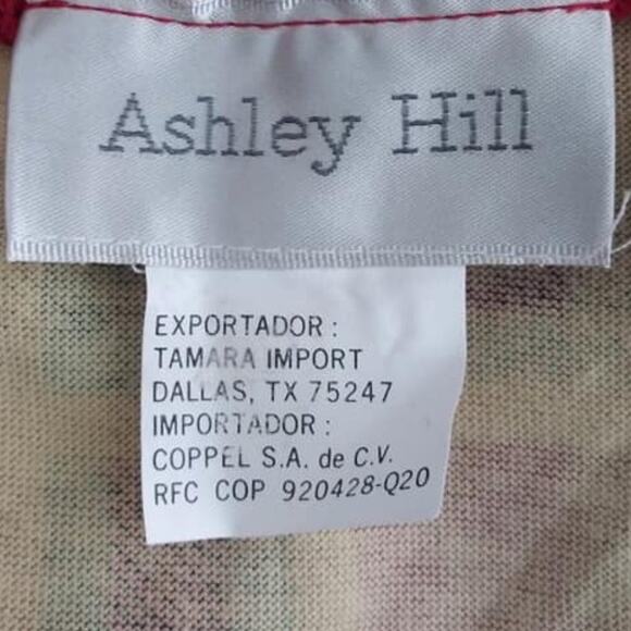 Vintage Ashley Hill Red Plaid Zip Pull Over Top Sz Large - Picture 3 of 7